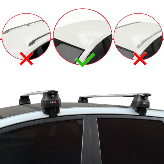 Compatible avec Hyundai ix20 (JC) 2011-2019 ACE-4 Barres de Toit Railing Porte-Bagages de Voiture Gris Aluminium 2 Barres