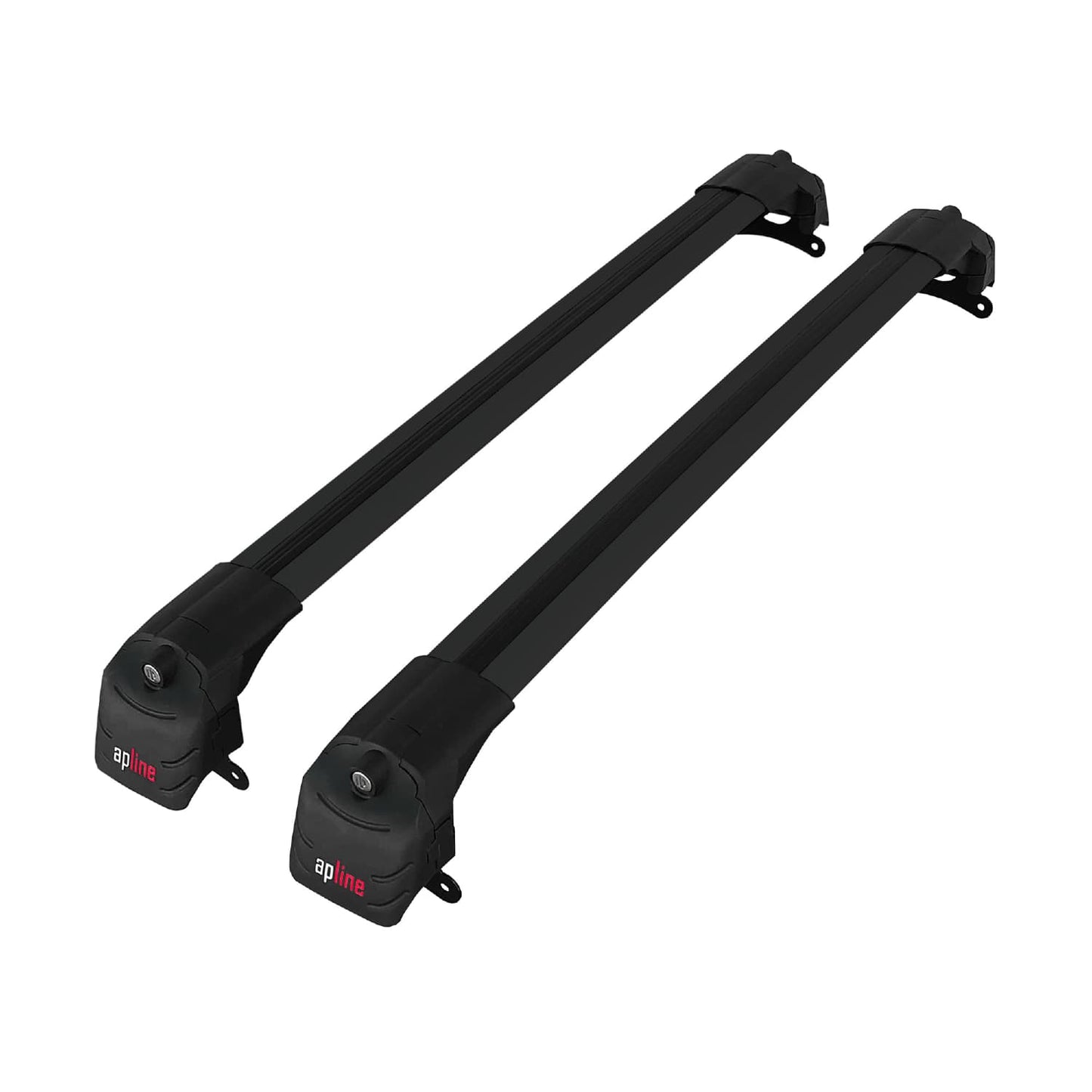 Compatible avec Jeep Compass (MP552) 2017-2025 ACE-2 modèle Barres de Toit Railing Porte-Bagages de Voiture Noir Aluminium Barres