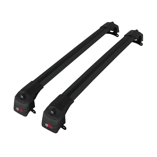 Compatible avec Jeep Compass (MP552) 2017-2025 ACE-2 modèle Barres de Toit Railing Porte-Bagages de Voiture Noir Aluminium Barres