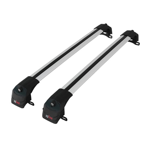 Compatible avec Chevrolet Tahoe 4 2015-2020 ACE-2 modèle Barres de Toit Railing Porte-Bagages de Voiture Gris Aluminium Barres
