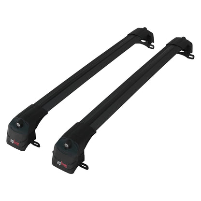 Compatible avec Chevrolet Tahoe 4 2015-2020 ACE-2 modèle Barres de Toit Railing Porte-Bagages de Voiture Noir Aluminium Barres