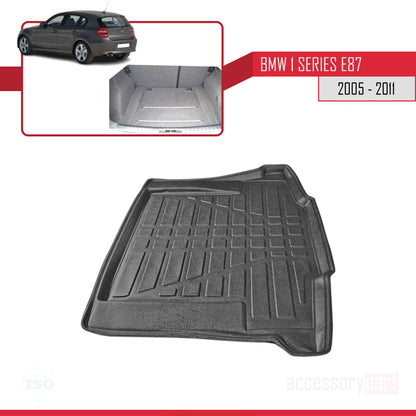 Tapis de Coffre pour BMW 1 Séries (E87) 2005-2011 NOIR