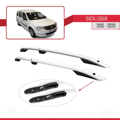 Compatible avec Dacia Logan 2 MCV (K52) 2013-2020 (Empattement Court L1/H1) Rails de Toit Porte-bagages sur le Toit Gris
