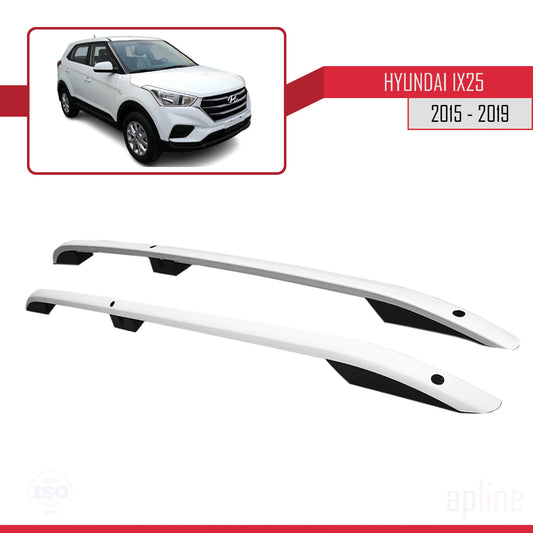 Compatible avec Hyundai ix25 2015-2019 (Empattement Court L1/H1) Rails de Toit Porte-bagages sur le Toit (Modèle Adhésif) Gris