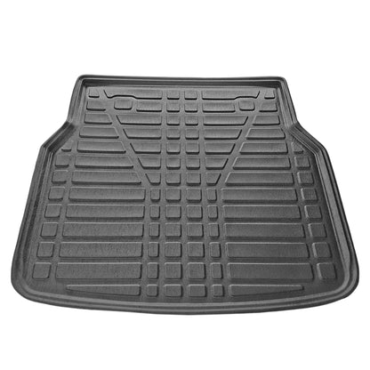 Compatible with Mercedes C Class 2 (S203) 2000-2007 Flexible Trunk Mats Cargo Liner Black