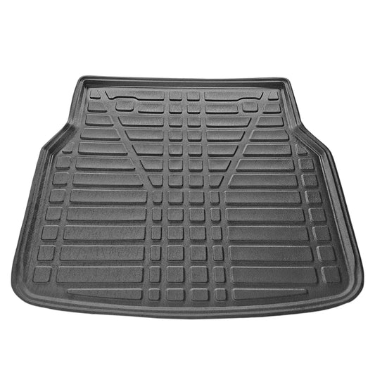 Compatible with Mercedes C Class 2 (S203) 2000-2007 Flexible Trunk Mats Cargo Liner Black