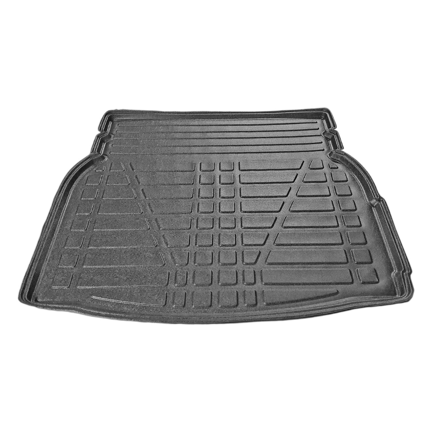 Compatible with Mercedes C Class 4 (W205) 2015-2021 Flexible Trunk Mats Cargo Liner Black