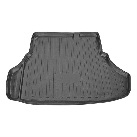 Compatible avec Mitsubishi Lancer Berline 2008-2017 Flexible Tapis de Coffre Plancher de Chargement Noir