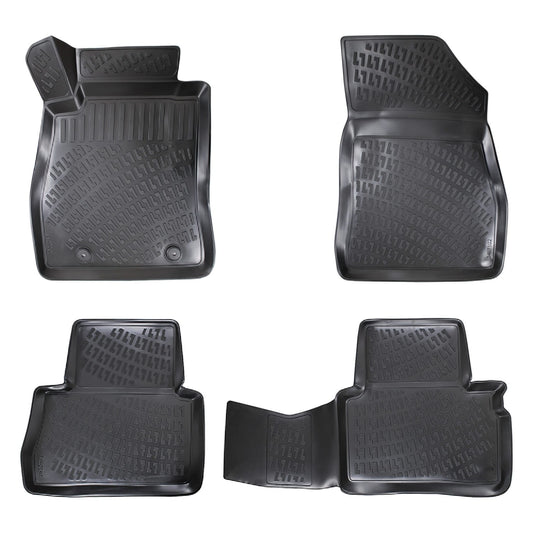 Compatible avec Nissan Juke 2010-2019 4D Tapis en Caoutchouc NOIR