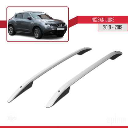 Compatible avec Nissan Juke (F15) 2010-2019 (Empattement Court L1/H1) Rails de Toit Porte-bagages sur le Toit (Modèle Adhésif) Gris
