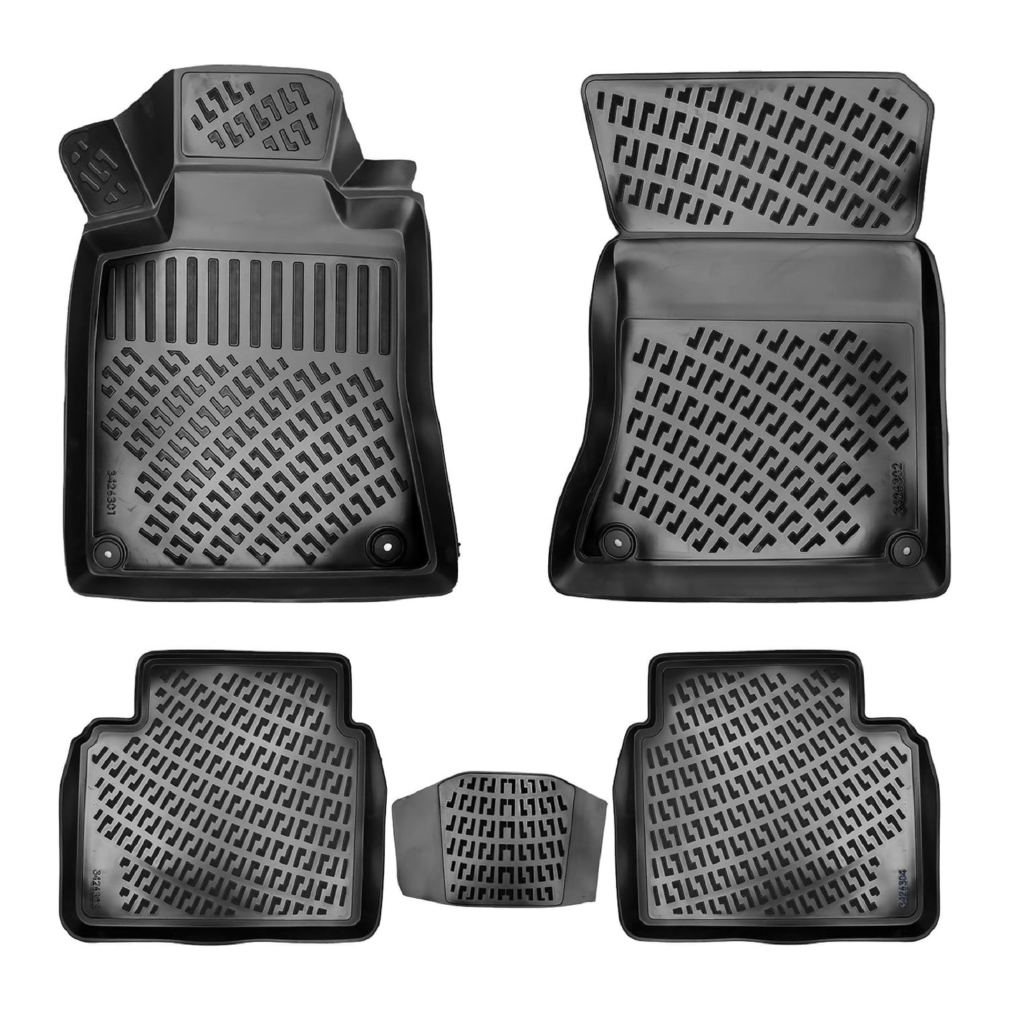 Compatible avec Nissan Altima 6 (L34) 2018-2025 4D Tapis de Voiture Noir