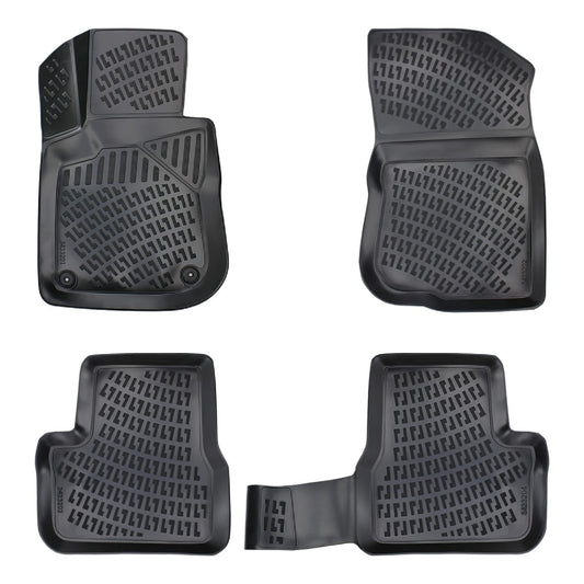 Compatible avec Peugeot 208 (A9) 2012-2019 4D Tapis de Voiture Noir
