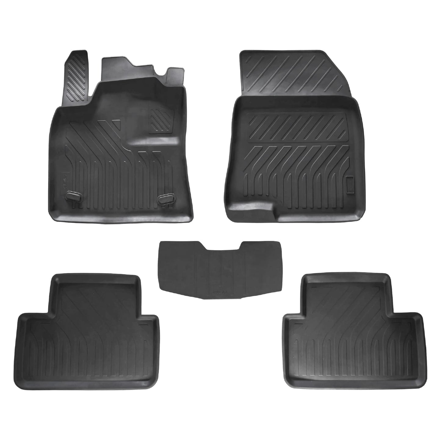 Compatible avec Renault Clio 5 2019-2025 4D Tapis de Voiture Noir