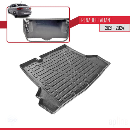 Compatible avec Renault Taliant 3 2021-2024 Flexible Tapis de Coffre Plancher de Chargement Noir