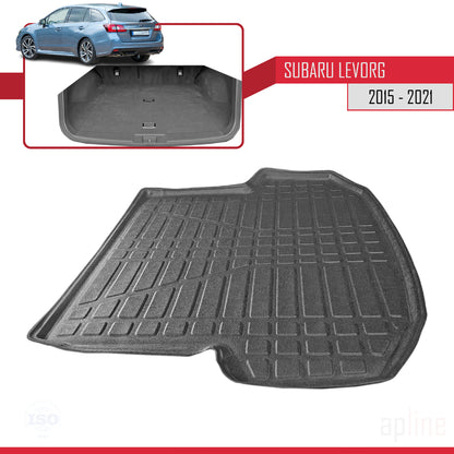 Tapis de Coffre pour Subaru Levorg 2015-2019 Flexible NOIR