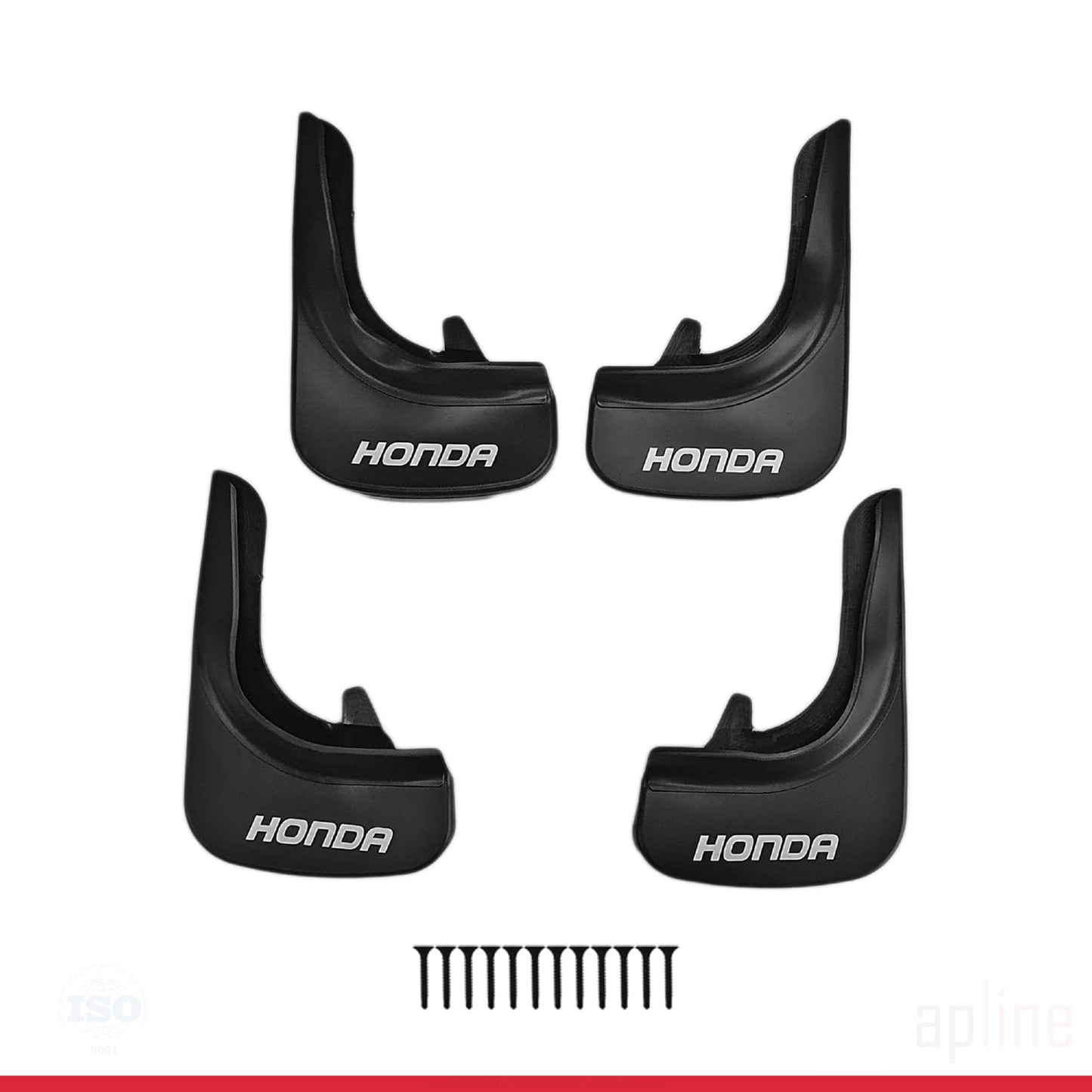 Compatible avec Honda Jeu de Bavettes Garde-boue Avant et Arrière de Voiture 4 Pcs Noir