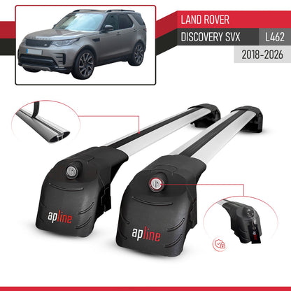 Compatible with Land Rover Discovery SVX 2018-2025 ACE-2 Car Roof Rack Cross Bar Grey Aluminium 2 Bars
