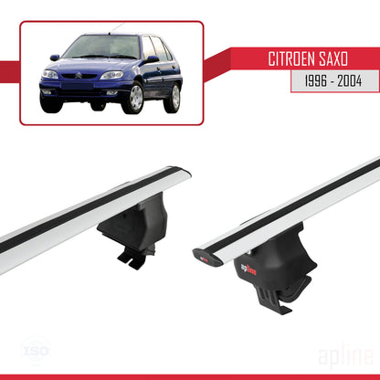 Compatible with Citroen Saxo 1996-2004 ACE-4 Car Roof Rack Cross Bar Grey Aluminium 2 Bars