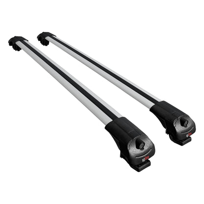 Compatible avec Kia Borrego (HM) 2008-2019 ACE-1 Barres de Toit Railing Porte-Bagages de Voiture Gris Aluminium 2 Barres