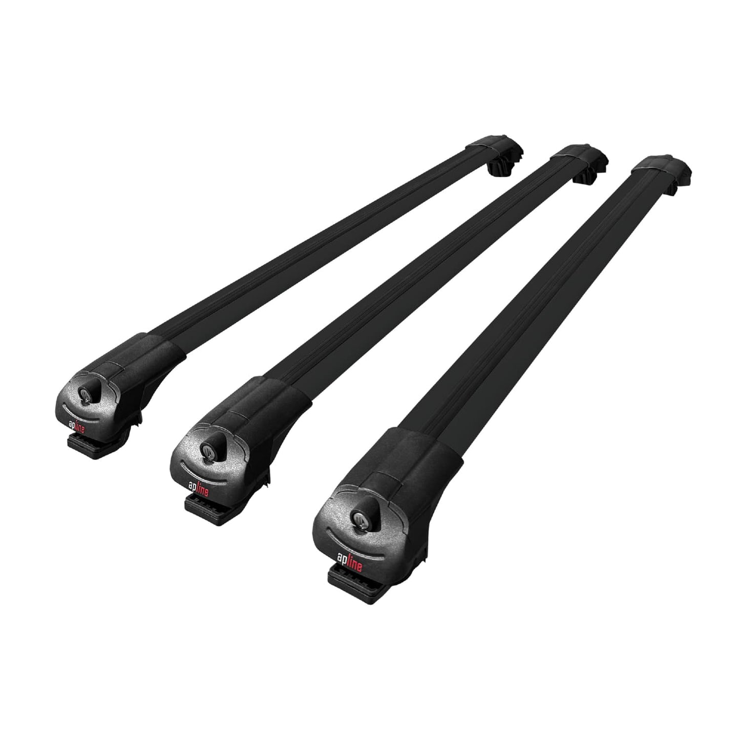 Compatible with Kia Mohave (HM) 2008-2019 ACE-1 Car Roof Rack Cross Bar Black Aluminium 3 Bars