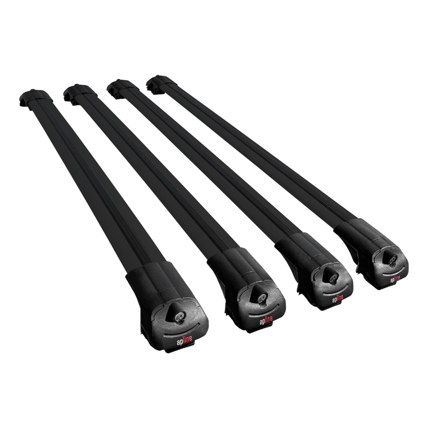 Compatible avec Citroen Berlingo (M59) 2003-2008 ACE-1 Barres de Toit Railing Porte-Bagages de Voiture Noir Aluminium 4 Barres