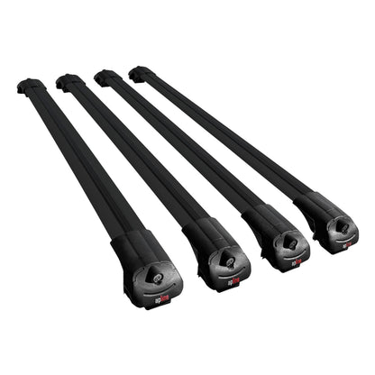 Compatible avec Citroen Berlingo 2 (B9) 2008-2018 ACE-1 Barres de Toit Railing Porte-Bagages de Voiture Noir Aluminium 4 Barres