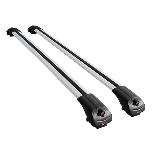 Compatible avec Volkswagen Caddy 3 (2K) 2003-2010 ACE-1 Barres de Toit Railing Porte-Bagages de Voiture Gris Aluminium 2 Barres