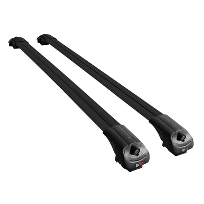 Compatible avec A4 (B6) Avant 2002-2004 ACE-1 Barres de Toit Railing Porte-Bagages de Voiture Noir Aluminium 2 Barres