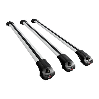 Compatible with Honda CR-V 1997-2001 ACE-1 Car Roof Rack Cross Bar Grey Aluminium 3 Bars