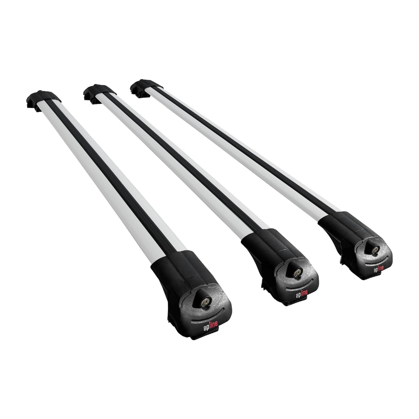 Compatible avec Nissan NV200 (M20) 2010-2019 ACE-1 Barres de Toit Railing Porte-Bagages de Voiture Gris Aluminium 3 Barres