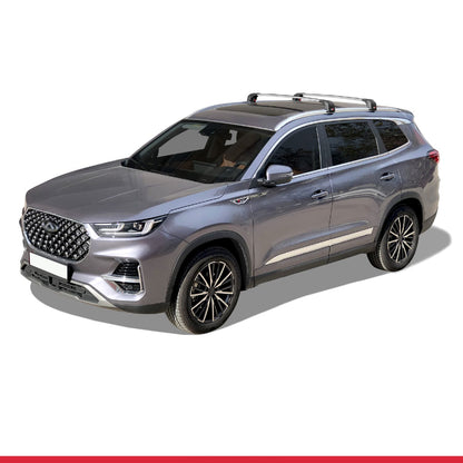 Compatible avec Chery Tiggo 8 Pro 2020-2024 ACE-2 modèle Barres de Toit Railing Porte-Bagages de Voiture Gris Aluminium Barres