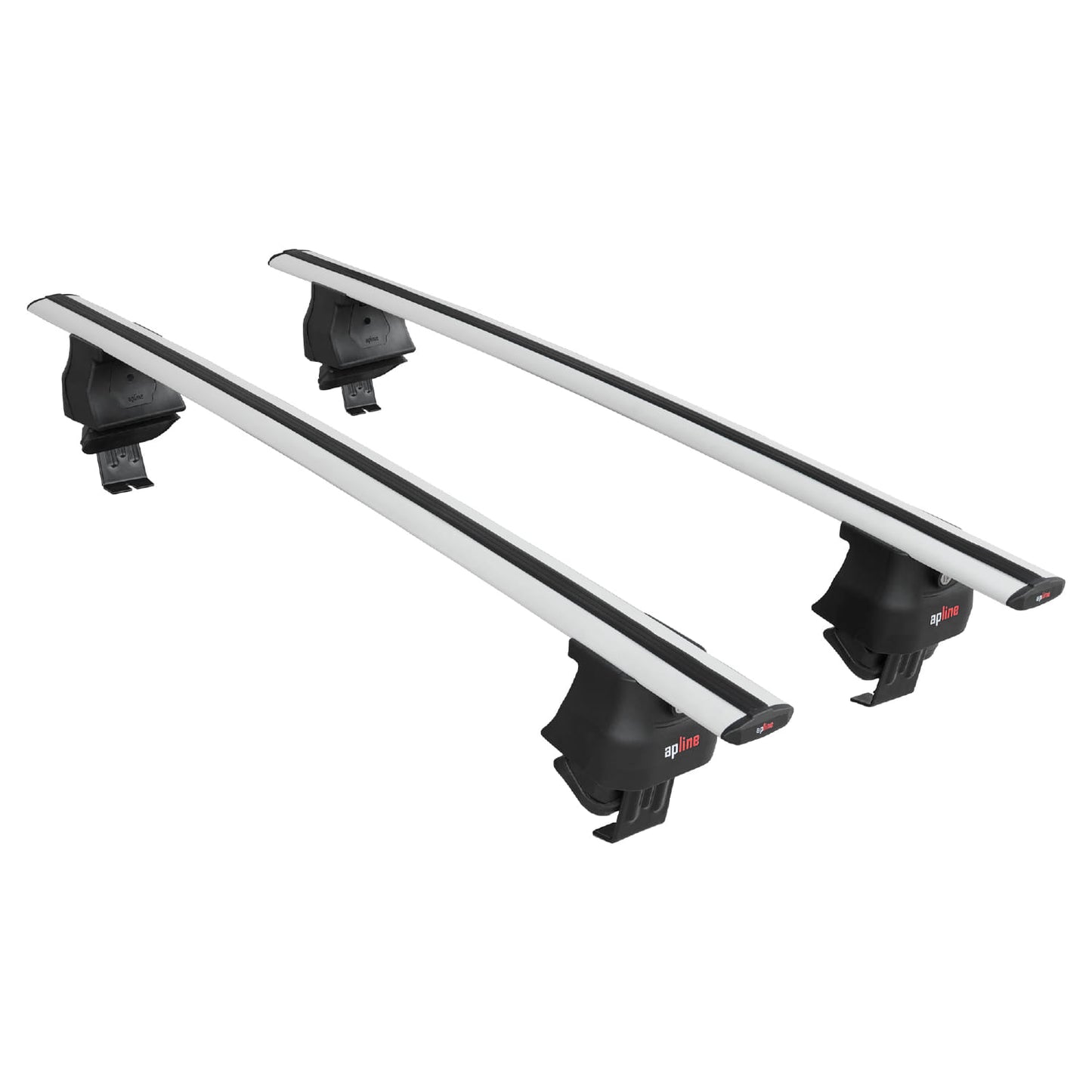 Compatible with Opel/Vauxhall Agila (B) 2007-2015 ACE-4 Car Roof Rack Cross Bar Grey Aluminium 2 Bars