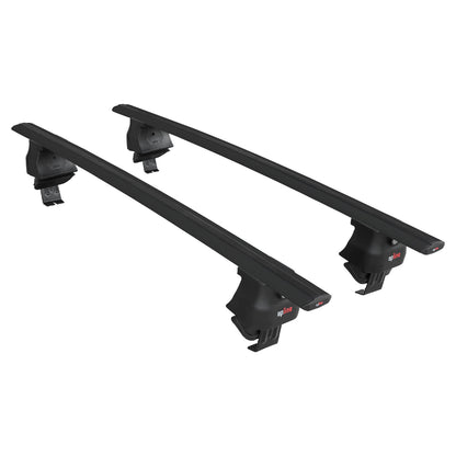 Compatible avec Peugeot 2008 II (P24) 2020-2025 ACE-4 Barres de Toit Railing Porte-Bagages de Voiture Noir Aluminium 2 Barres