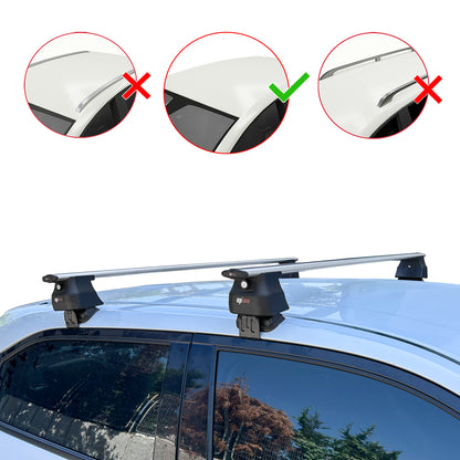 Compatible with Honda HR-V 3 2022-2025 ACE-4 Car Roof Rack Cross Bar Grey Aluminium 2 Bars