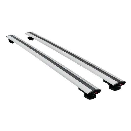 Compatible avec Vauxhall Antara 2007-2016 BASIC Model Barres de Toit Railing Porte-Bagages de Voiture Gris Aluminium 2 Barres