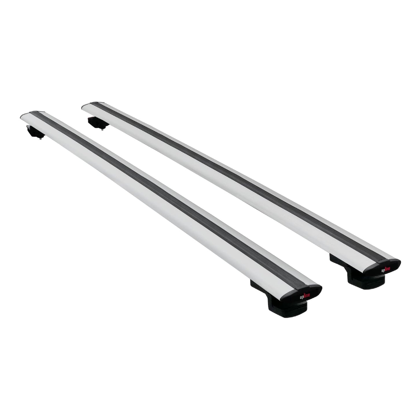 Compatible avec Ford Transit 2014-2025 BASIC Model Barres de Toit Railing Porte-Bagages de Voiture Gris Aluminium 2 Barres
