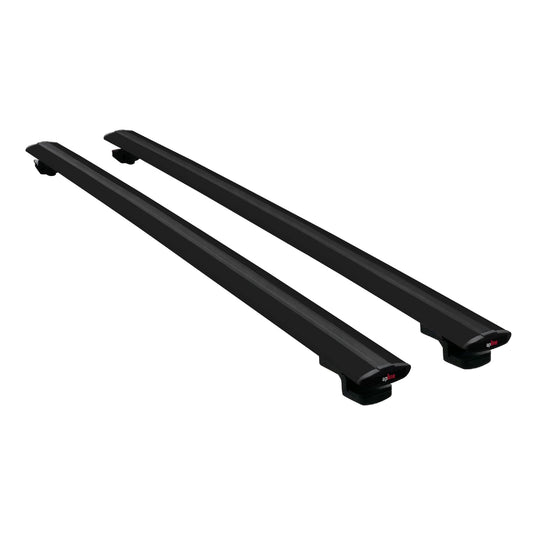 Compatible avec Dacia Sandero Stepway 2 2012-2020 BASIC Model Barres de Toit Railing Porte-Bagages de Voiture Noir Aluminium 2 Barres