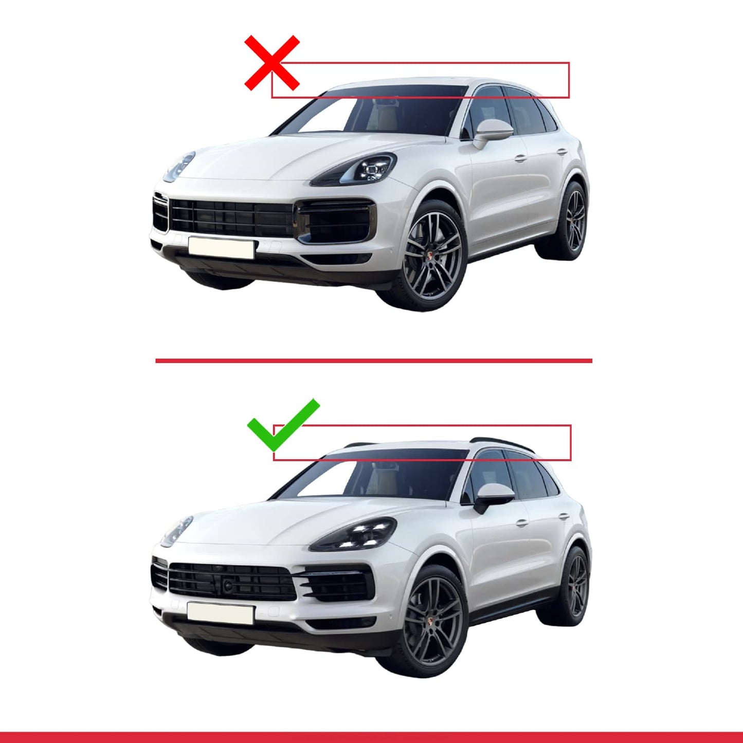 Compatible avec Porsche Cayenne 3 (9YA) 2018-2025 ACE-2 Barres de Toit Railing Porte-Bagages de Voiture Noir Aluminium 2 Barres
