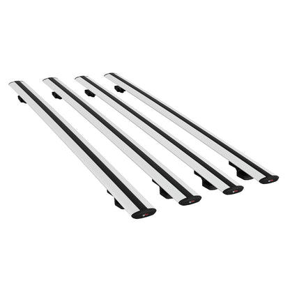 Compatible with Peugeot Rifter 2019-2022 BASIC Model Car Roof Rack Cross Bar Grey Aluminium 4 Bars
