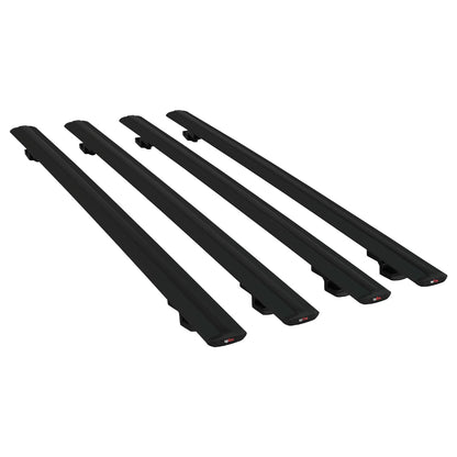 Compatible with Nissan NV200 (M20) 2010-2019 Siyah BASIC Model Car Roof Rack Cross Bar Black Aluminium 4 Bars