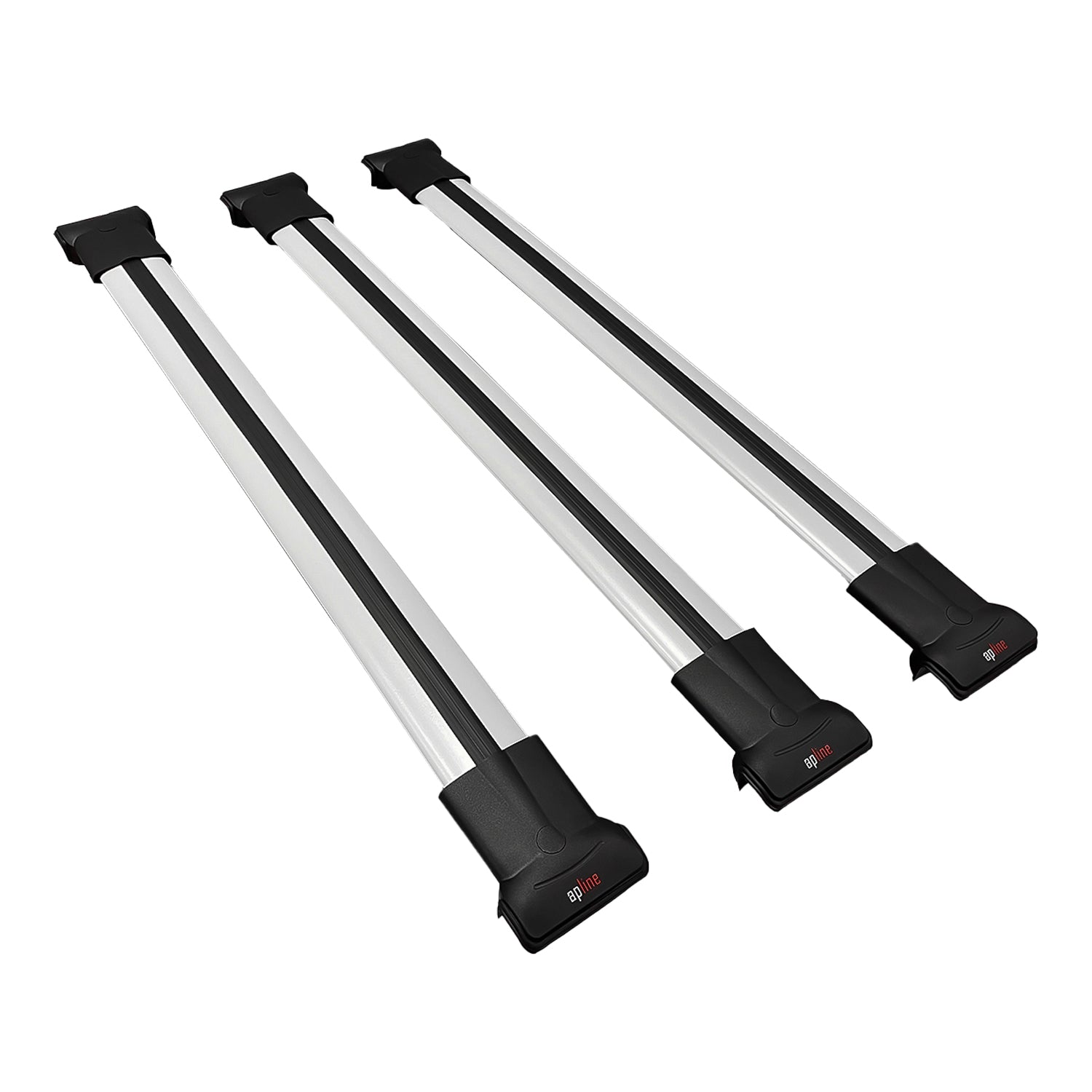 Compatible avec Audi A6 Avant 2001-2005 FLY Model Barres de Toit Railing Porte-Bagages de Voiture Gris Aluminium 3 Barres