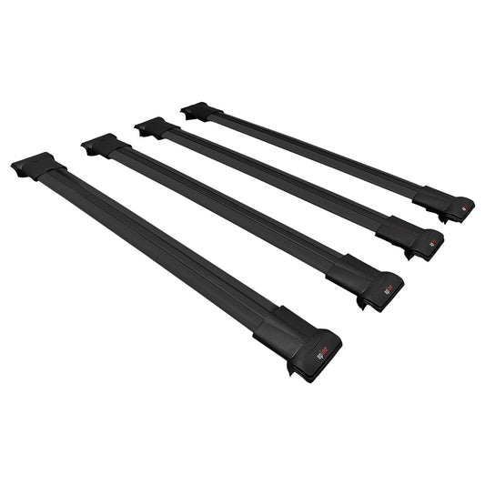 Compatible avec Chevrolet Tahoe 1995-2000 FLY Model Barres de Toit Railing Porte-Bagages de Voiture Noir Aluminium 4 Barres