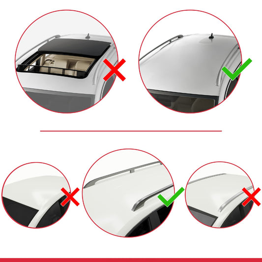 Compatible avec Mercedes Classe V 3 (W447) 2014-2025 FLY Model Barres de Toit Railing Porte-Bagages de Voiture Noir Aluminium 4 Barres