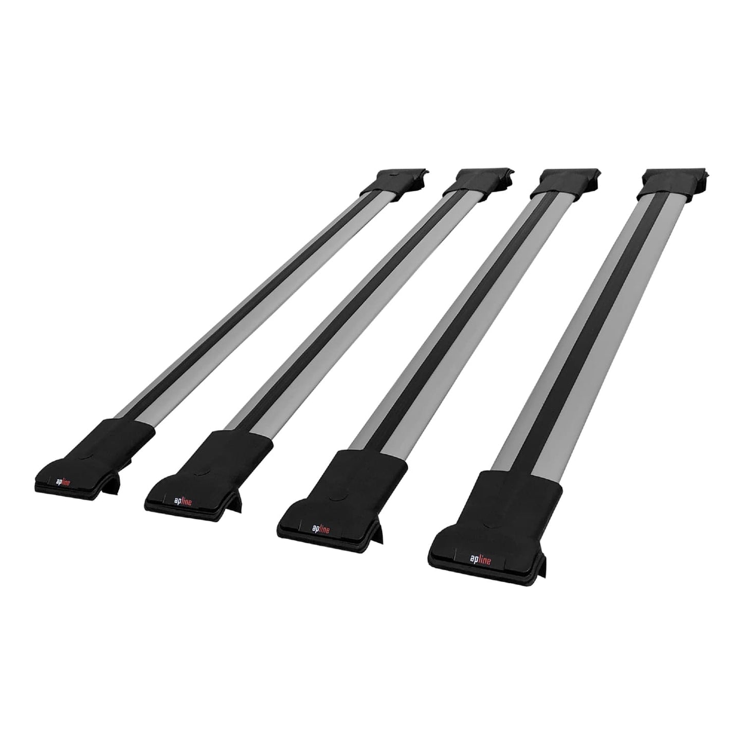 Compatible with Mercedes Viano 2 (W639) Pre-Facelift 2003-2010 FLY Model Car Roof Rack Cross Bar Grey Aluminium 4 Bars