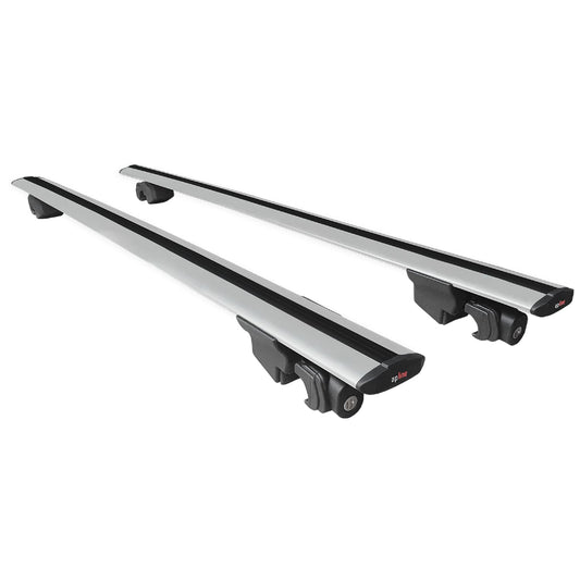 Compatible avec Mercedes Classe GLC (X253) 2016-2022 HOOK Model Barres de Toit Railing Porte-Bagages de Voiture Gris Aluminium 2 Barres