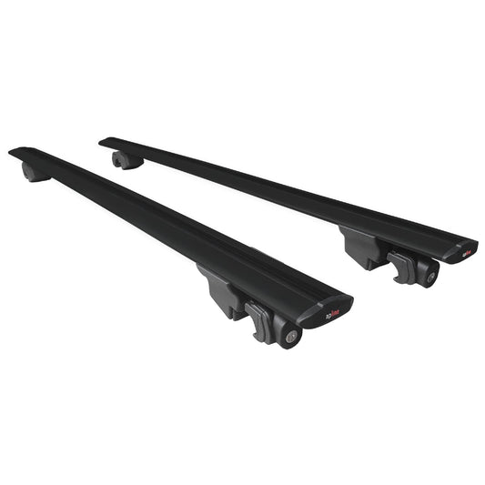 Compatible with Kia Sportage 1997-1999 HOOK Model Car Roof Rack Cross Bar Black Aluminium 2 Bars