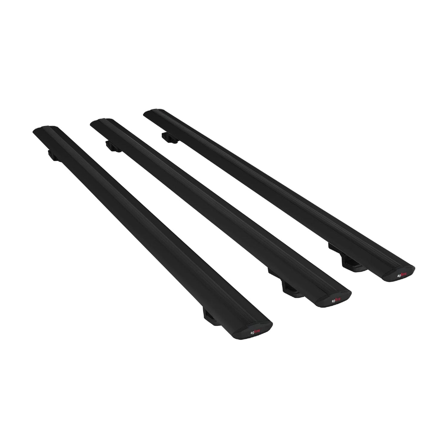 Compatible with Nissan NP300 (D23) 2015-2021 BASIC Model Car Roof Rack Cross Bar Black Aluminium 3 Bars